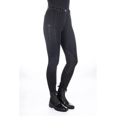 HKM Harbour Island Denim Ratsastushousut silikonipolvipaikoilla