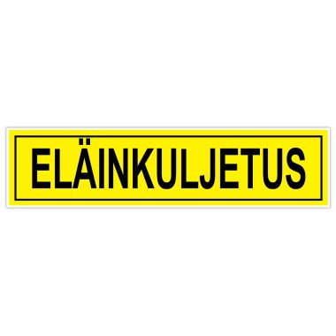 Hevari Eläinkuljetustarra keltainen